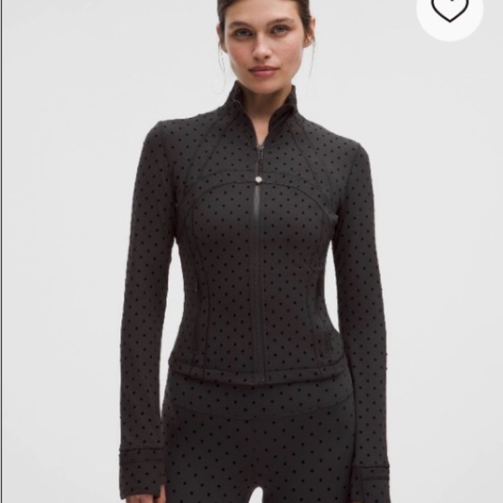 Flocked define cropped nulu jacket